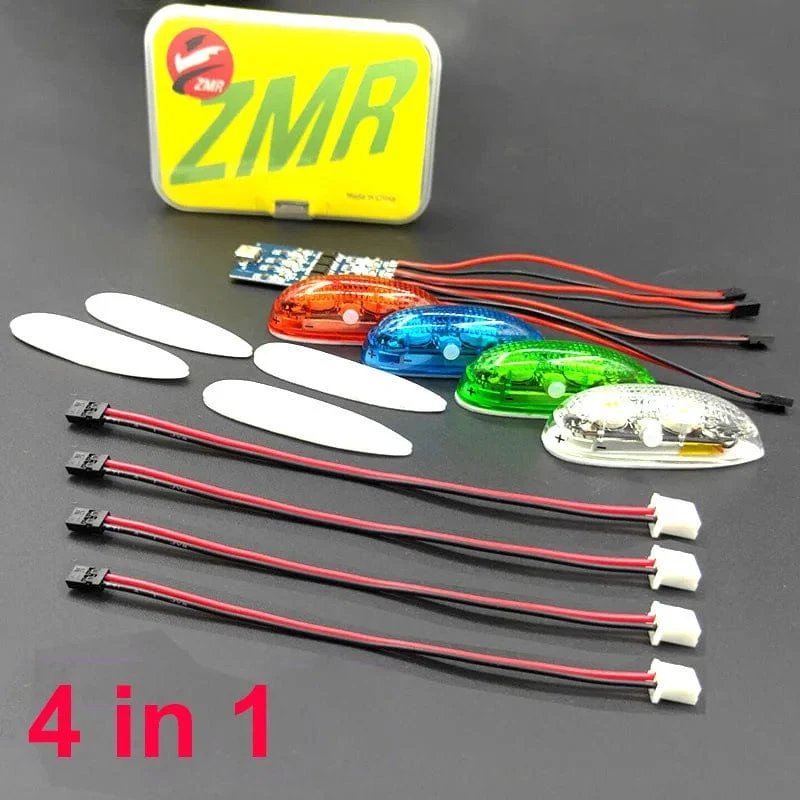 Wiederaufladbare ZMR Wireless Navigation Licht 1S 4 modi LED lichter für RC Flugzeug Hobby Flugzeug Drone Auto Boot Spielzeug teil