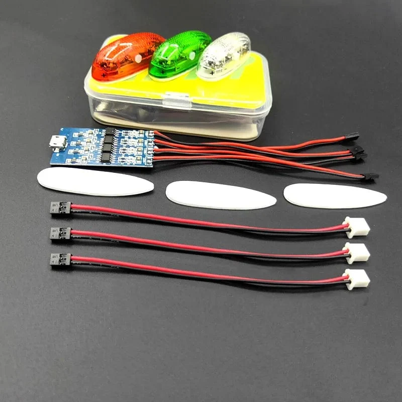 Wiederaufladbare ZMR Wireless Navigation Licht 1S 4 modi LED lichter für RC Flugzeug Hobby Flugzeug Drone Auto Boot Spielzeug teil