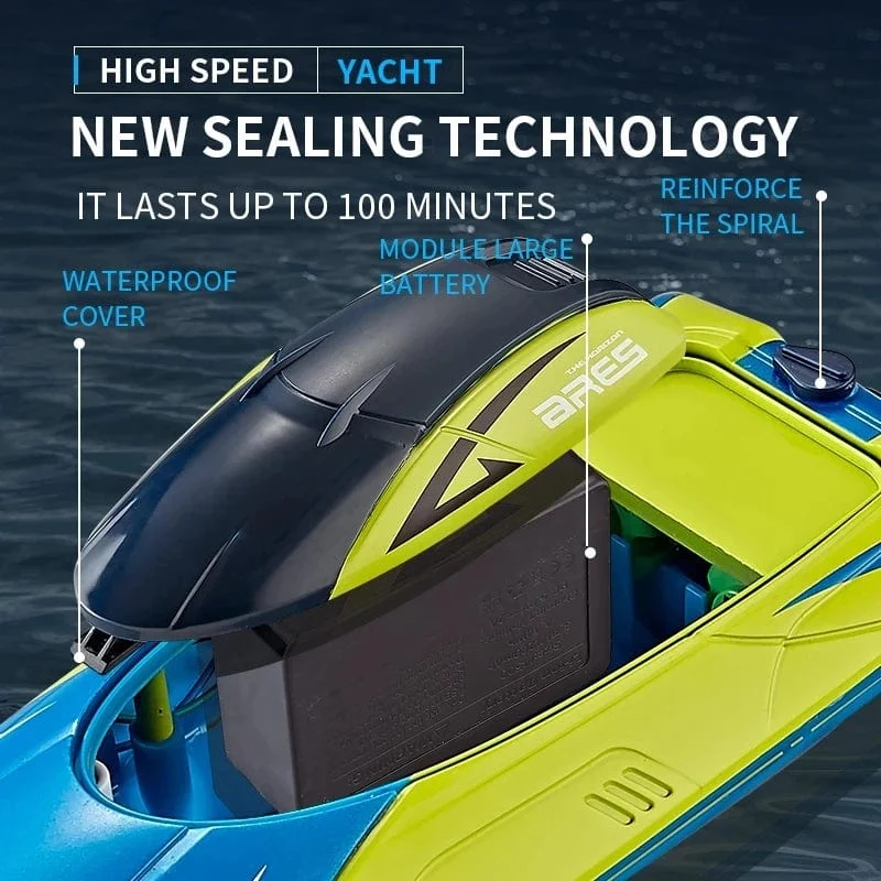 2.4G RC Boot S4 15 km/h Dual Motor Wasserdichtes Hochgeschwindigkeitsboot Sommer Outdoor Wasser Fernbedienung Schiff Spielzeug Geschenk für Jungen Mädchen