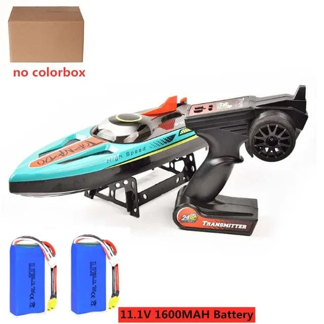 80 km/h bürstenloses RC-Schnellboot, doppellagig, wasserdicht, 48 cm, 200 m, RC-Rennboot, Kentern, Zurücksetzen, professionelles RC-Schnellboot, Spielzeug für Erwachsene
