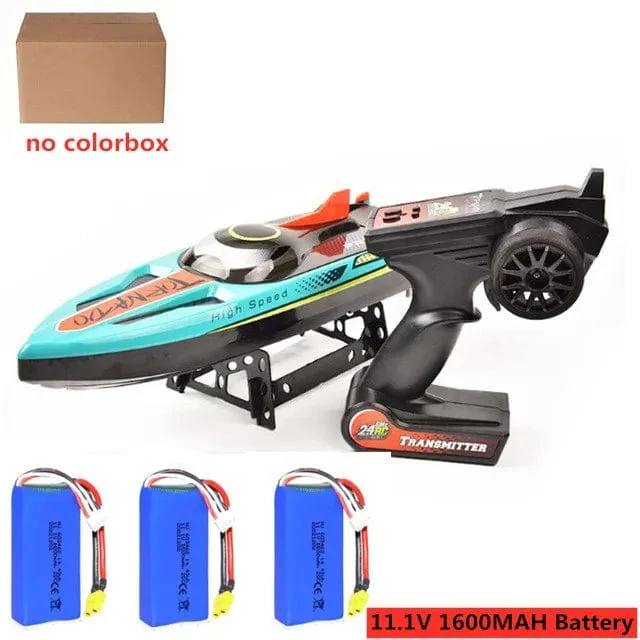 80 km/h bürstenloses RC-Schnellboot, doppellagig, wasserdicht, 48 cm, 200 m, RC-Rennboot, Kentern, Zurücksetzen, professionelles RC-Schnellboot, Spielzeug für Erwachsene