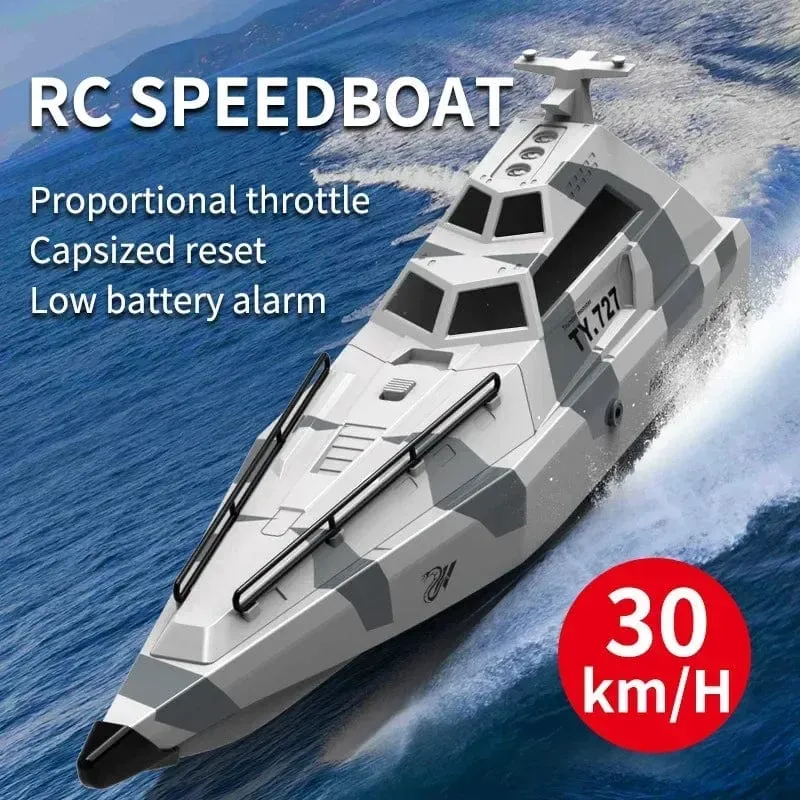 2.4 GHz TY727 RC Rennboot Turbojet-Pumpe Hochgeschwindigkeits-Fernbedienung Jetboot Alarmfunktion bei niedrigem Batteriestand Erwachsene Kinder Spielzeug Geschenk