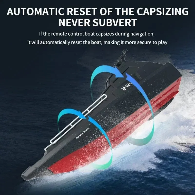 2.4 GHz TY727 RC Rennboot Turbojet-Pumpe Hochgeschwindigkeits-Fernbedienung Jetboot Alarmfunktion bei niedrigem Batteriestand Erwachsene Kinder Spielzeug Geschenk
