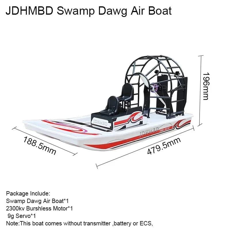 GARTT JDHMBD KIT High Speed ​​Swamp Dawg Boot Fernbedienung Zwei Kanäle Big Sale Turbo Cruise RC High Speed ​​​​Brushless Windboot