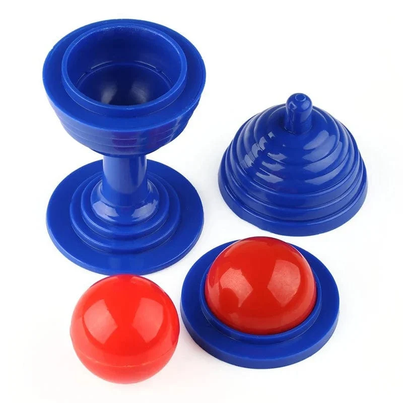 1 Set Trick Spielzeug Ball Und Vase Set Close Up Requisiten Tricks Verschwinden Ball Vase Spielzeug Für Kinder Geschenk Zufällige farbe