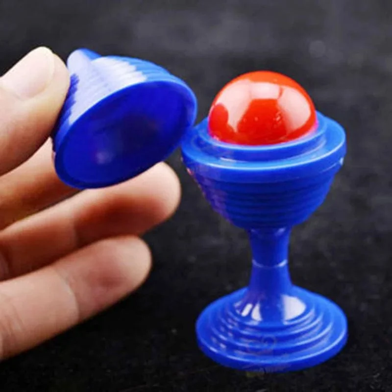 1 Set Trick Spielzeug Ball Und Vase Set Close Up Requisiten Tricks Verschwinden Ball Vase Spielzeug Für Kinder Geschenk Zufällige farbe