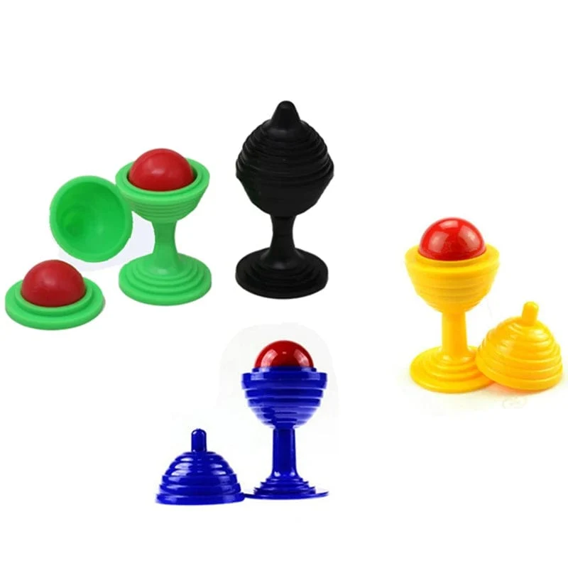 1 Set Trick Spielzeug Ball Und Vase Set Close Up Requisiten Tricks Verschwinden Ball Vase Spielzeug Für Kinder Geschenk Zufällige farbe