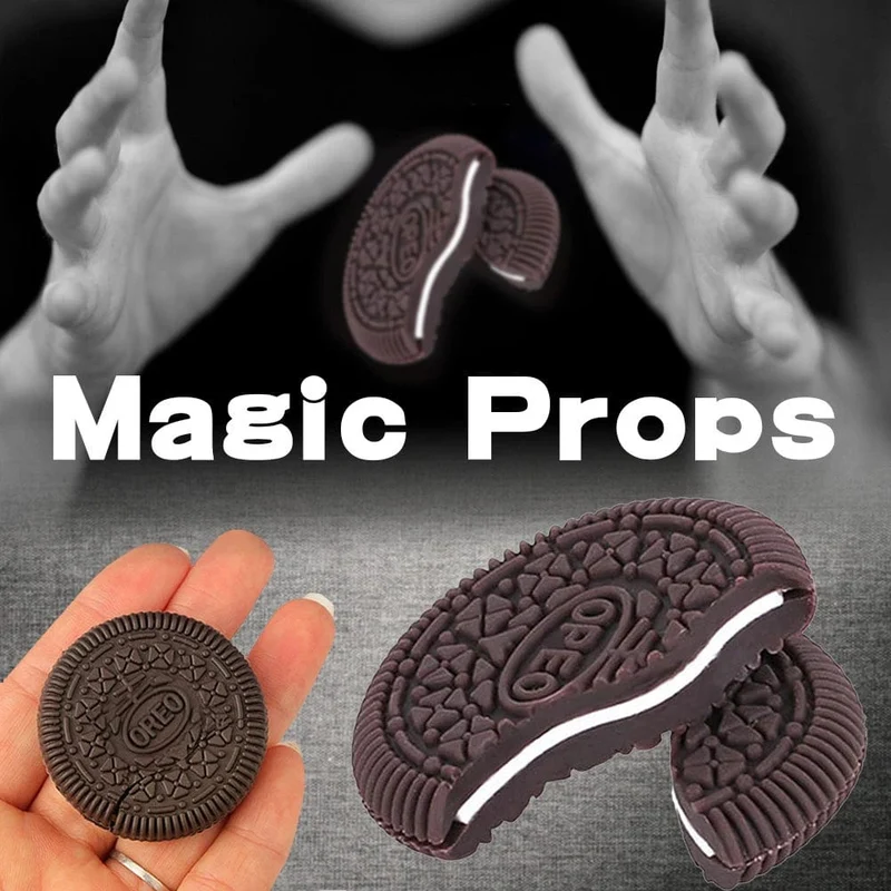 1PC Kinder Magie Keks OREO Cookies Zaubertricks Zubehör Requisiten Cookie Magie Wiederherstellung Close Up Requisiten Für Einfache Magie zeigen Sparsame