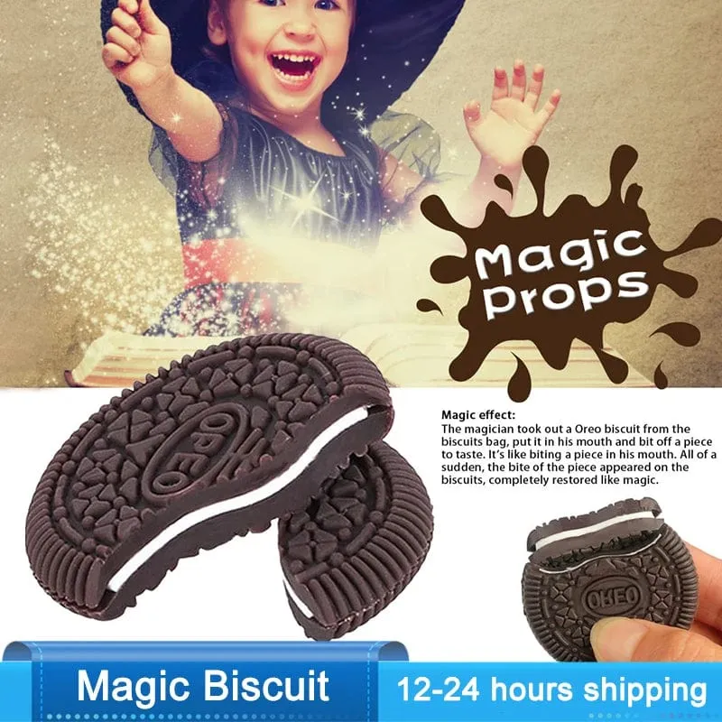 1PC Kinder Magie Keks OREO Cookies Zaubertricks Zubehör Requisiten Cookie Magie Wiederherstellung Close Up Requisiten Für Einfache Magie zeigen Sparsame