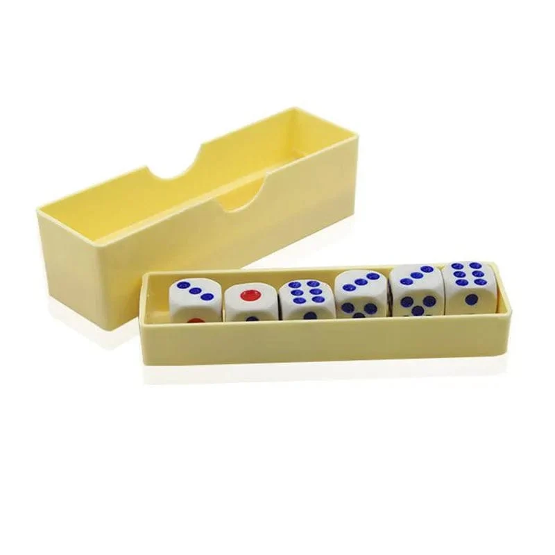 Vorhersagewürfel (normale Würfel), Zaubertricks, Nahaufnahme, sechs Würfel, Blitzwechsel, Magia, Mentalismus, Illusion, Gimmick, Requisiten, Spielzeug für Kinder