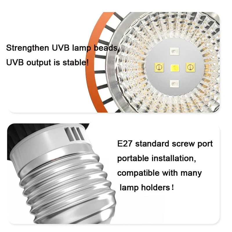 Professionelle 3W Reptilienlampe UVA UVB5.0 UVB10.0 Lmap LED-Lampe Schildkröte Schildkröte Eidechse sonnenlicht UVB-Lampenbeleuchtung