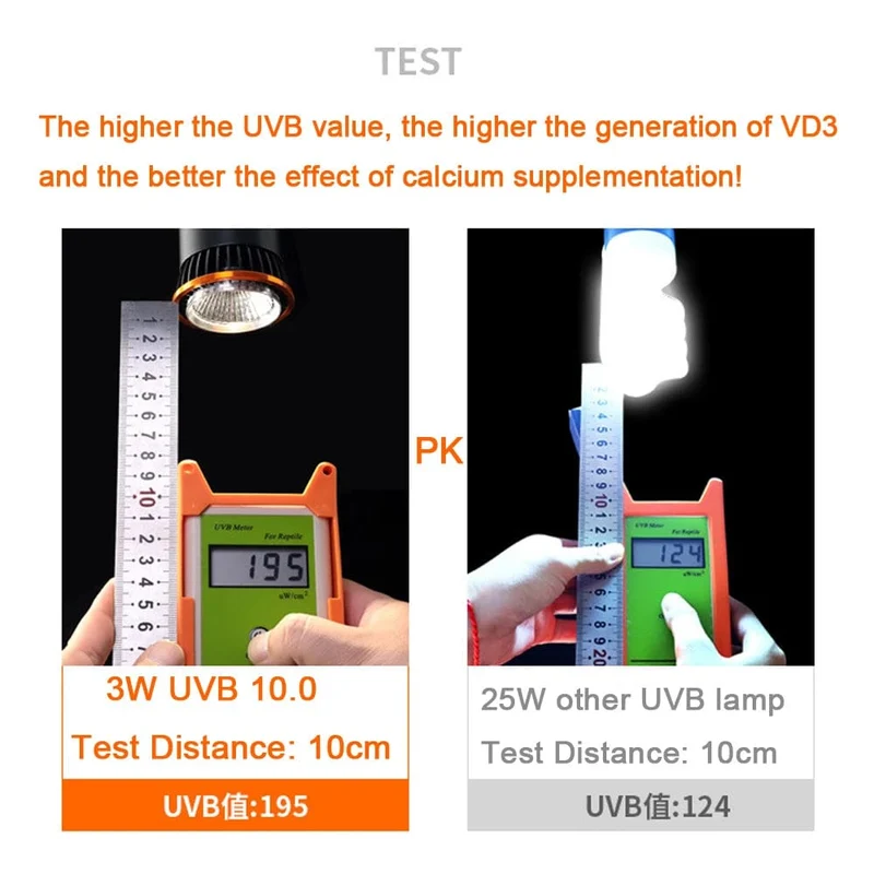 Professionelle 3W Reptilienlampe UVA UVB5.0 UVB10.0 Lmap LED-Lampe Schildkröte Schildkröte Eidechse sonnenlicht UVB-Lampenbeleuchtung