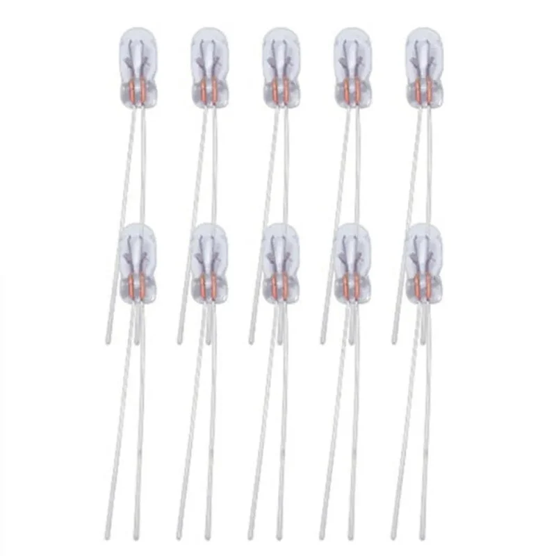 20 stücke Miniatur 3mm 12 V Lampe Glühbirne Edison Glühfaden T3 Halogenlampe Für Auto Dashboard Lichter anzeige