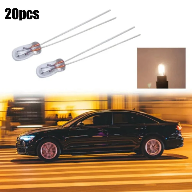 20 stücke Miniatur 3mm 12 V Lampe Glühbirne Edison Glühfaden T3 Halogenlampe Für Auto Dashboard Lichter anzeige