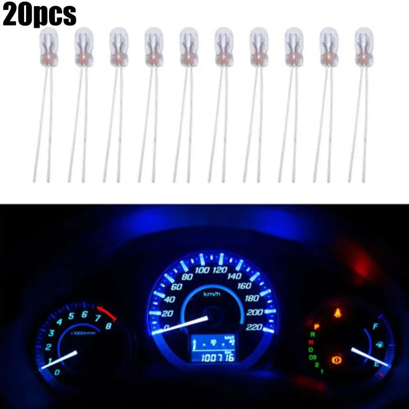 20 stücke Miniatur 3mm 12 V Lampe Glühbirne Edison Glühfaden T3 Halogenlampe Für Auto Dashboard Lichter anzeige