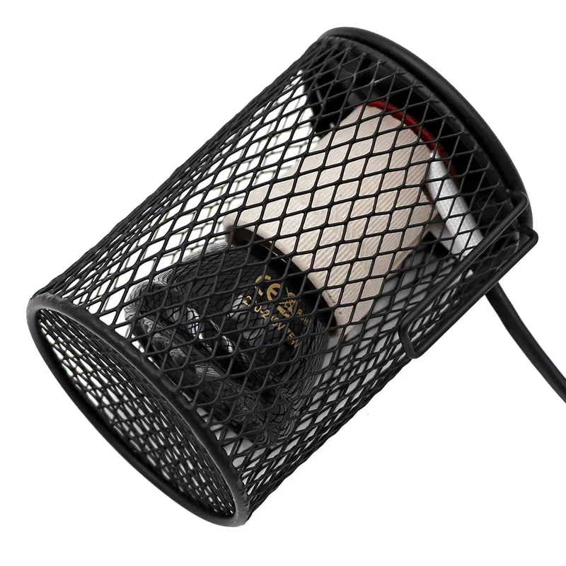 E27 Haustier-Heizlampe für Schildkröte, Schlange, Eidechse, Infrarot-Keramik-Emitter, Wärmelicht, 50 W/75 W/100 W, Reptilienlampe, Reptilienlicht, EU-Stecker