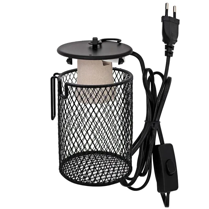 E27 Haustier-Heizlampe für Schildkröte, Schlange, Eidechse, Infrarot-Keramik-Emitter, Wärmelicht, 50 W/75 W/100 W, Reptilienlampe, Reptilienlicht, EU-Stecker