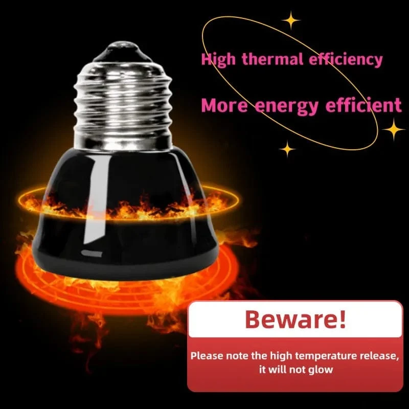 Mini-Infrarot-Keramik-Heizlampe, Wärmestrahler-Glühbirne, Haustier-Reptil, Schildkröten-Sumpfschildkröte, kleine Haustiere, 20 W, 40 W, 60 W, 80 W