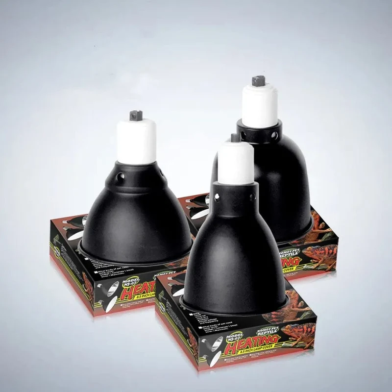 5.5 Zoll Deep Dome Reptile Light Fixture Reptile Lampshade Fixture Schlangen Eidechsen Geckos Terrarien Anti-Verbrühungs-Schutzschirm