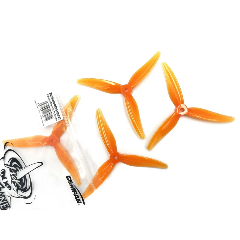 24 Stück/12 Paare Gemfan 51466 V2 5 Zoll 3-Blatt/Tri-Blade Propeller Props FPV Brushless Motor für FPV Racing Drone 6 Farben Gelb