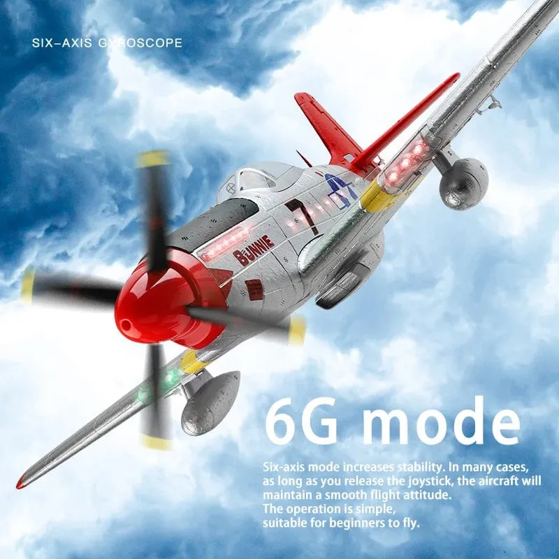 Wltoys XK A280 RC Flugzeug P51 Modell 3D/6G Mit LED 2.4 GHz GPS Fernbedienung Flugzeug Große kämpfer spielzeug Geschenk für Jungen FPV Träger