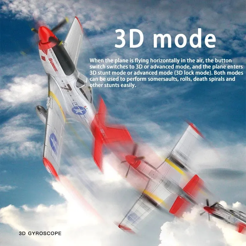 Wltoys XK A280 RC Flugzeug P51 Modell 3D/6G Mit LED 2.4 GHz GPS Fernbedienung Flugzeug Große kämpfer spielzeug Geschenk für Jungen FPV Träger