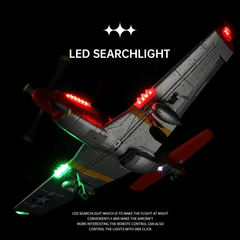 Wltoys XK A280 RC Flugzeug P51 Modell 3D/6G Mit LED 2.4 GHz GPS Fernbedienung Flugzeug Große kämpfer spielzeug Geschenk für Jungen FPV Träger