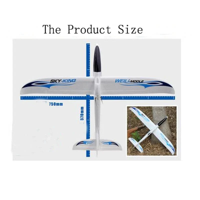 Parkten Wltoys F959s Upgrade F959 mit Gyro Sky King 3CH RC Flugzeug Push-Speed ​​Glider RTF Gutes gleiches Ss F949 Festes Flugzeug
