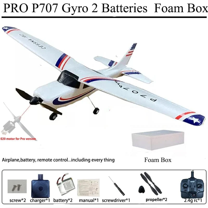 Park10 RC Flugzeug P707G 2.4G 3D/6G Mit Gyroskop 3Ch RC Flugzeug Starrflügel Flugzeug Outdoor Spielzeug Drone RTF CESSNA 182 Flugzeug Geschenk