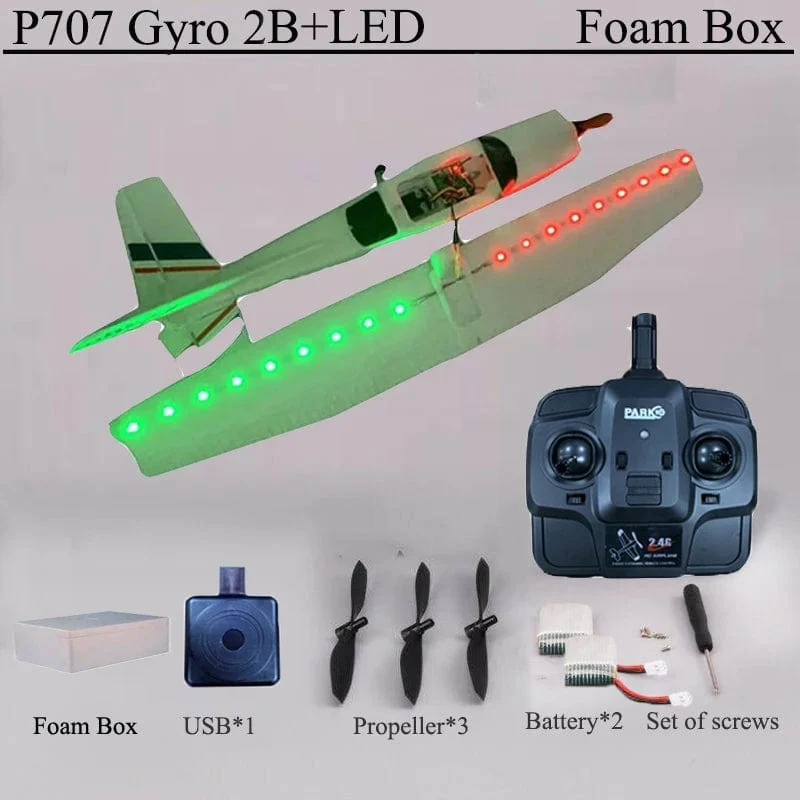 Park10 RC Flugzeug P707G 2.4G 3D/6G Mit Gyroskop 3Ch RC Flugzeug Starrflügel Flugzeug Outdoor Spielzeug Drone RTF CESSNA 182 Flugzeug Geschenk