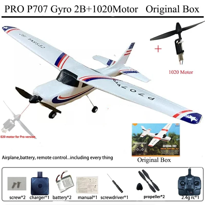 Park10 RC Flugzeug P707G 2.4G 3D/6G Mit Gyroskop 3Ch RC Flugzeug Starrflügel Flugzeug Outdoor Spielzeug Drone RTF CESSNA 182 Flugzeug Geschenk