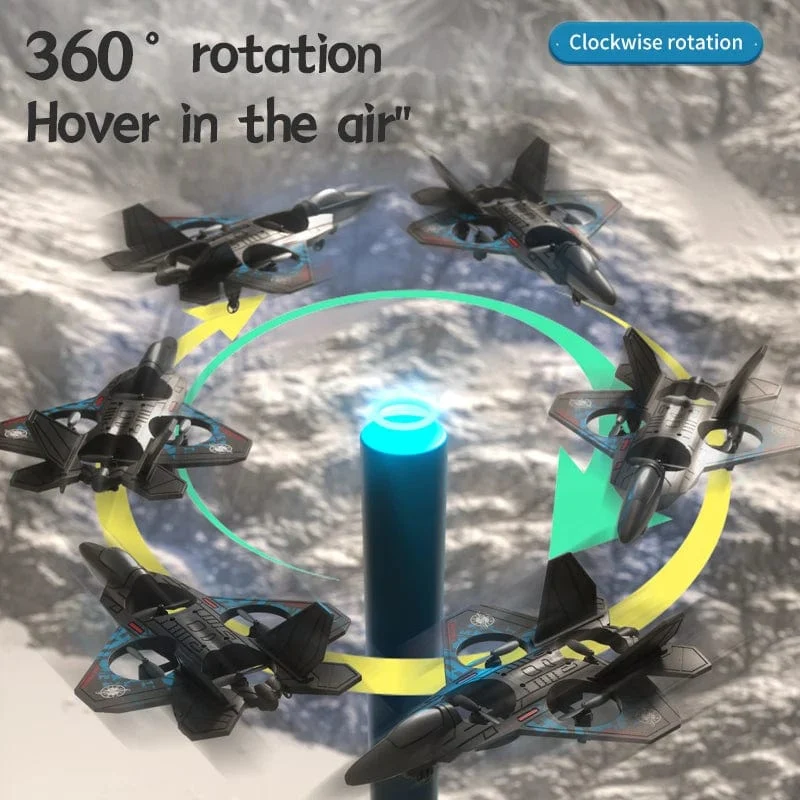 L0712 RC-Flugzeug, 2.4-G-Fernbedienung, Schwerkraftsensor-Hubschrauber, Segelflugzeug mit leichten EPP-Schaumkämpfern für Jungen und Kinder