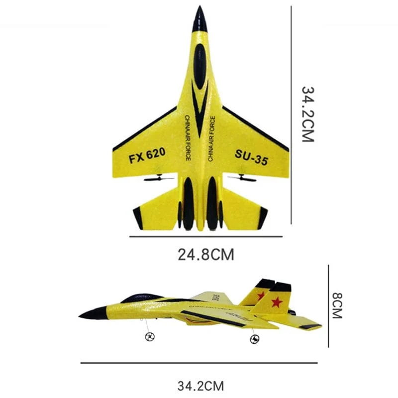 RC Flugzeug RC Remote Segelflugzeug Spannweite SU-35 Radio Control Drohnen Flugzeuge RTF UAV Weihnachten Kinder Geschenk Zusammengebautes Fliegen Modell Spielzeug