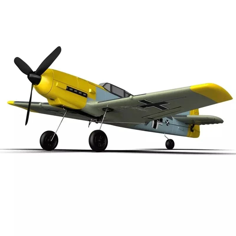 VolantexRC Fernbedienung Flugzeug BF109 2.4 GHz 4CH 400mm Spannweite One Key U-Turn Kunstflug RC Flugzeug Warbird Geschenk Spielzeug 761-11