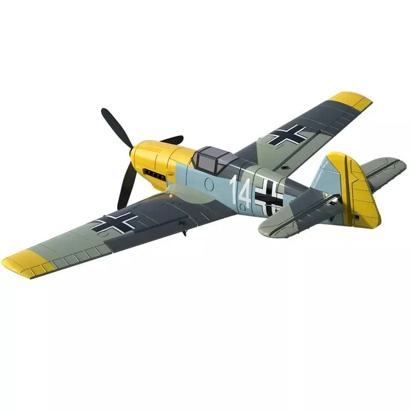 VolantexRC Fernbedienung Flugzeug BF109 2.4 GHz 4CH 400mm Spannweite One Key U-Turn Kunstflug RC Flugzeug Warbird Geschenk Spielzeug 761-11
