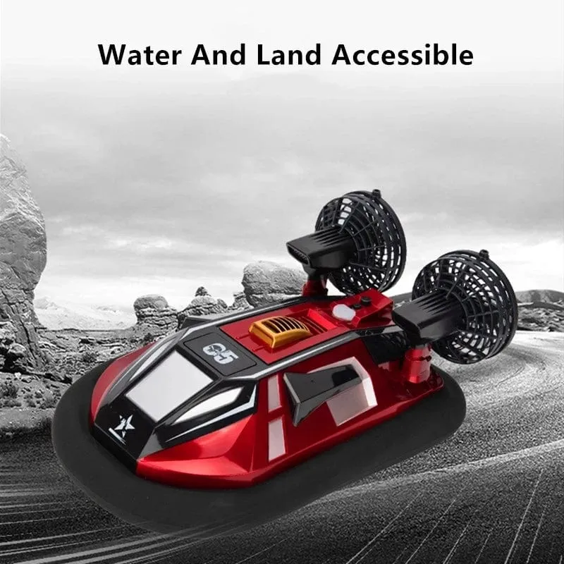 Amphibisches RC-Boot mit zwei Motoren, Spielzeug, 2.4 G, über Distanz, schnelles Kühlgerät, Rückwärtsfunktion, kabellose Fernbedienung, Hovercraft