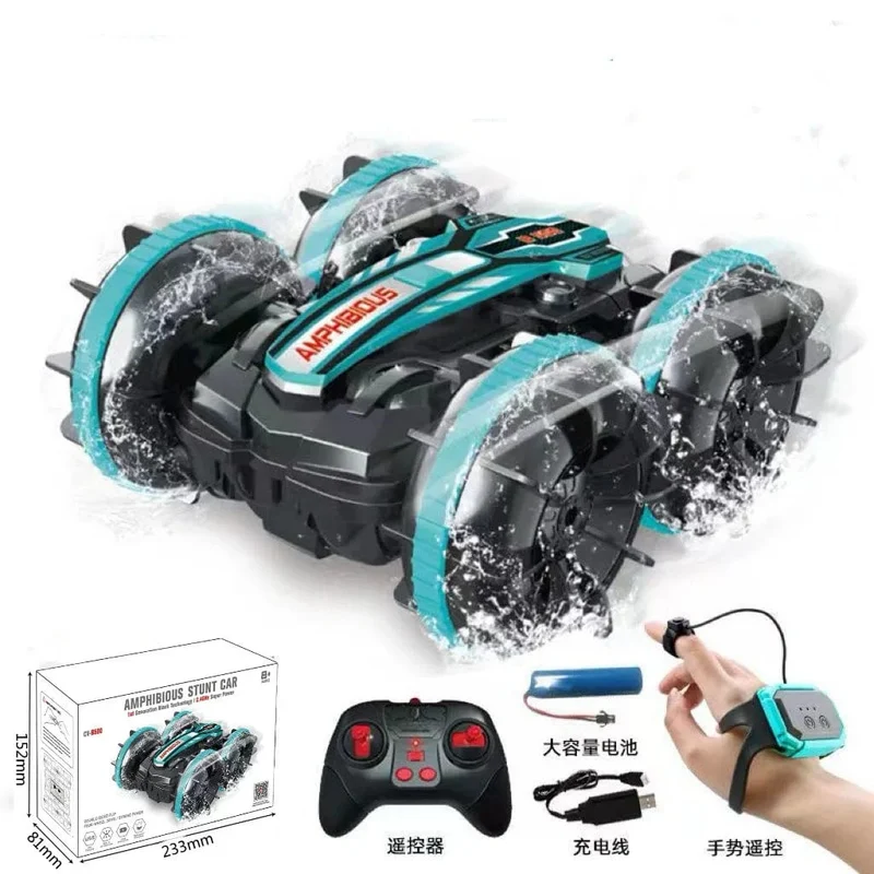 Fernbedienung Auto Spielzeug 2.4G Amphibien Stunt RC Autos Spielzeug doppelseitige Taumeln Drift Griff/Geste Steuerung Kinder elektrische Spielzeug