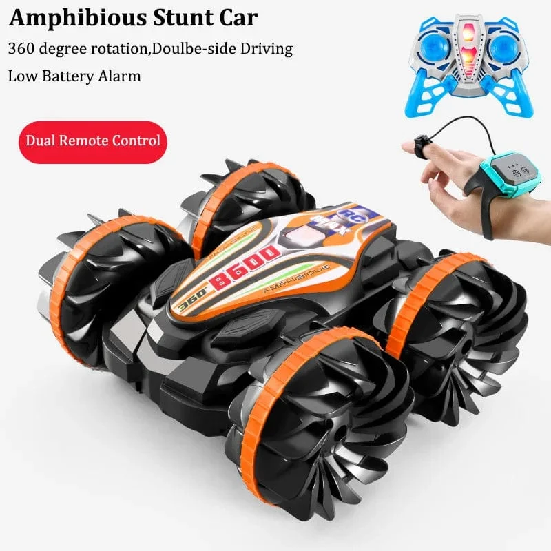 Fernbedienung Auto Spielzeug 2.4G Amphibien Stunt RC Autos Spielzeug doppelseitige Taumeln Drift Griff/Geste Steuerung Kinder elektrische Spielzeug