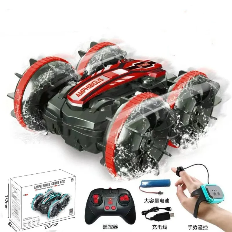 Fernbedienung Auto Spielzeug 2.4G Amphibien Stunt RC Autos Spielzeug doppelseitige Taumeln Drift Griff/Geste Steuerung Kinder elektrische Spielzeug