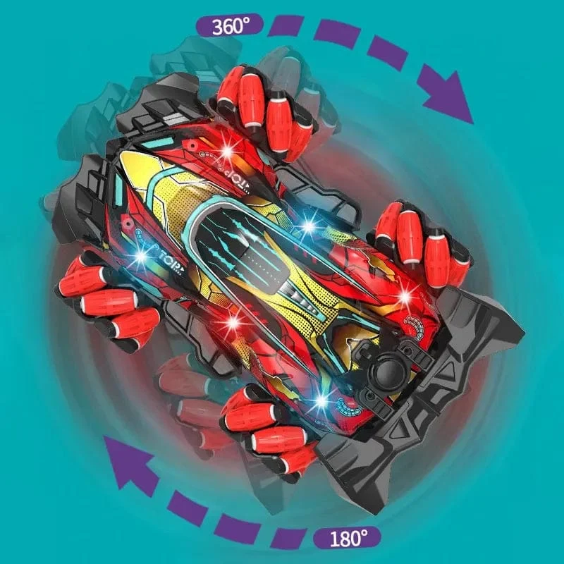 F1 F2 RC Drift Auto Mit Musik Led Lichter 2.4G Handschuh Geste Radio Fernbedienung Spray Stunt Autos 4WD elektrische Kinder Spielzeug