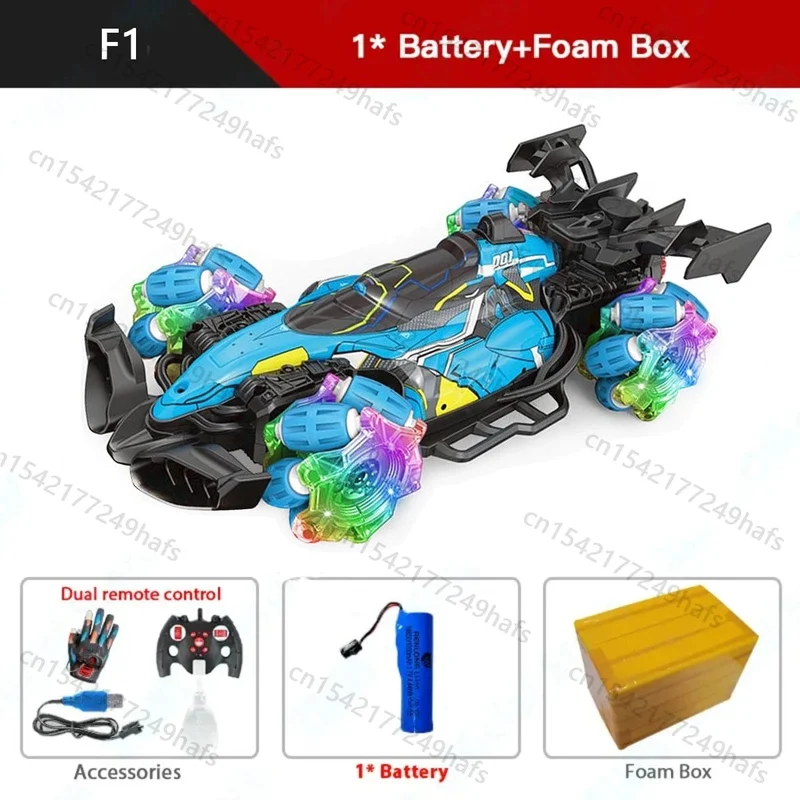 F1 F2 RC Drift Auto Mit Musik Led Lichter 2.4G Handschuh Geste Radio Fernbedienung Spray Stunt Autos 4WD elektrische Kinder Spielzeug