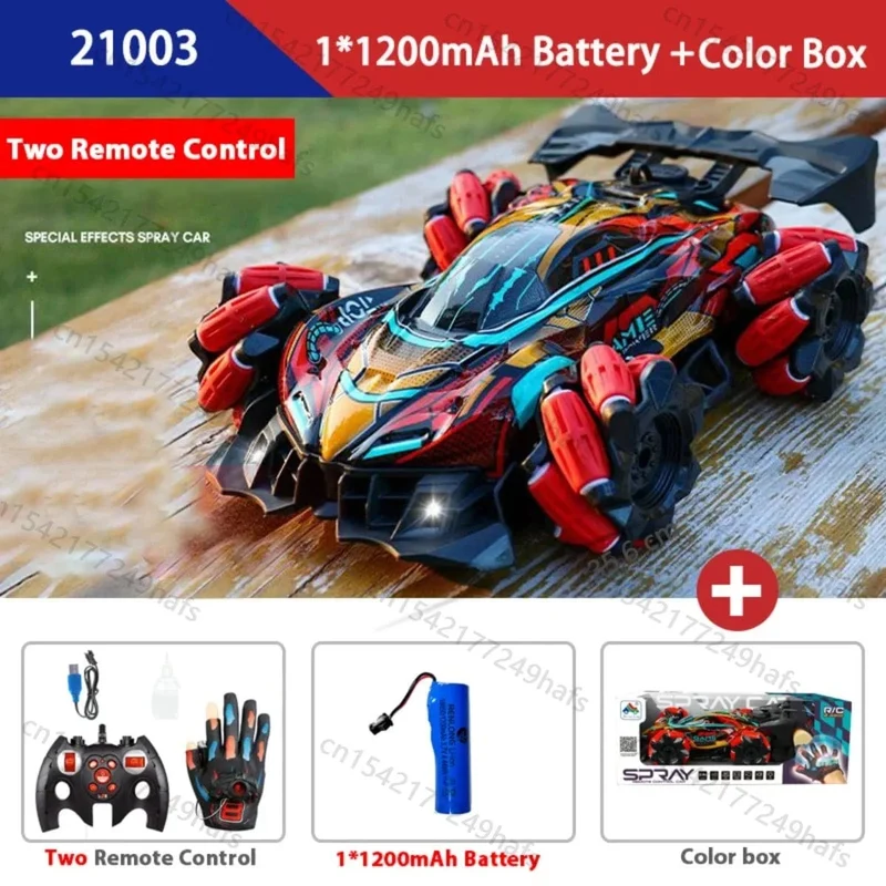 F1 F2 RC Drift Auto Mit Musik Led Lichter 2.4G Handschuh Geste Radio Fernbedienung Spray Stunt Autos 4WD elektrische Kinder Spielzeug