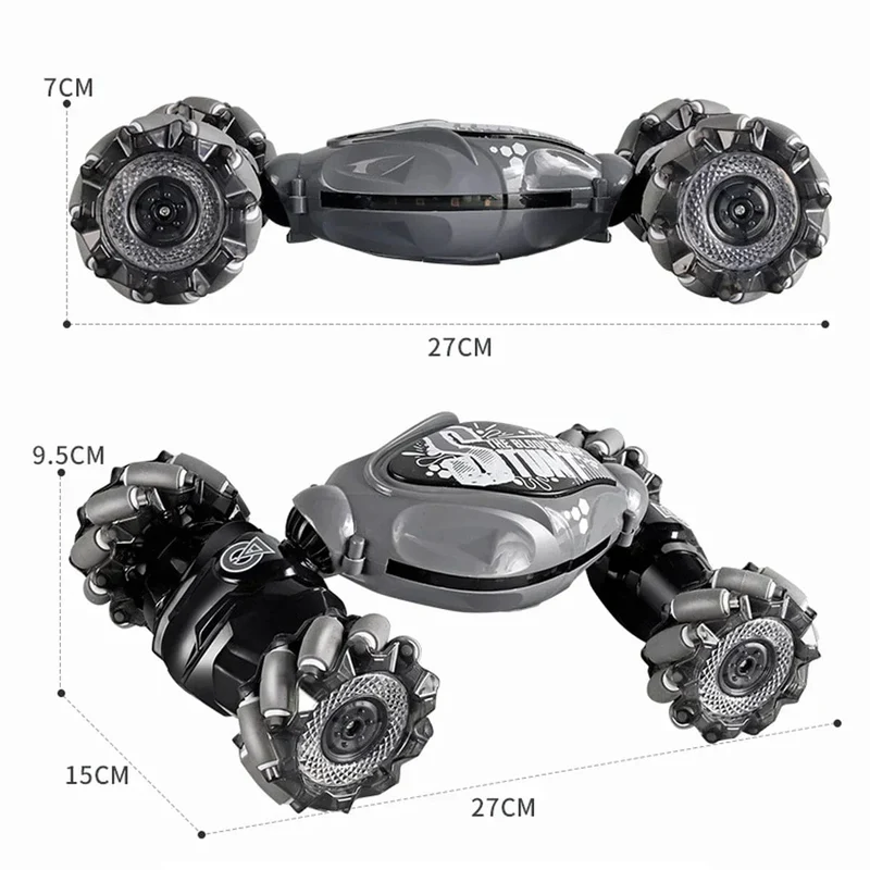 4WD 1:16 Stunt-RC-Auto mit LED-Lichtgeste, Infrarot-Induktion, Twist-Klettern, ferngesteuertes Auto, Kindertagsspielzeug für Jungen