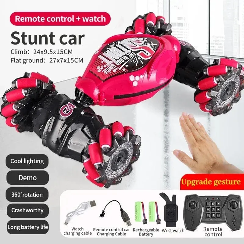 4WD 1:16 Stunt-RC-Auto mit LED-Lichtgeste, Infrarot-Induktion, Twist-Klettern, ferngesteuertes Auto, Kindertagsspielzeug für Jungen