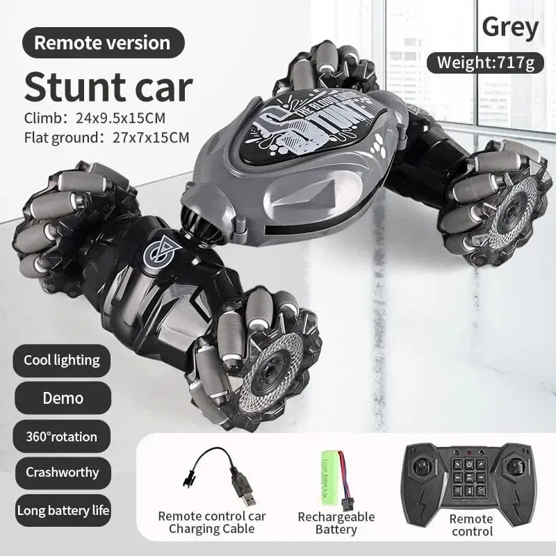 4WD 1:16 Stunt-RC-Auto mit LED-Lichtgeste, Infrarot-Induktion, Twist-Klettern, ferngesteuertes Auto, Kindertagsspielzeug für Jungen