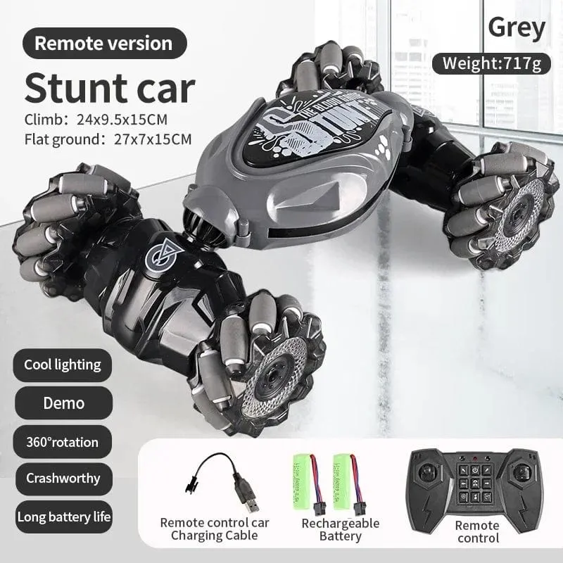 4WD 1:16 Stunt-RC-Auto mit LED-Lichtgeste, Infrarot-Induktion, Twist-Klettern, ferngesteuertes Auto, Kindertagsspielzeug für Jungen