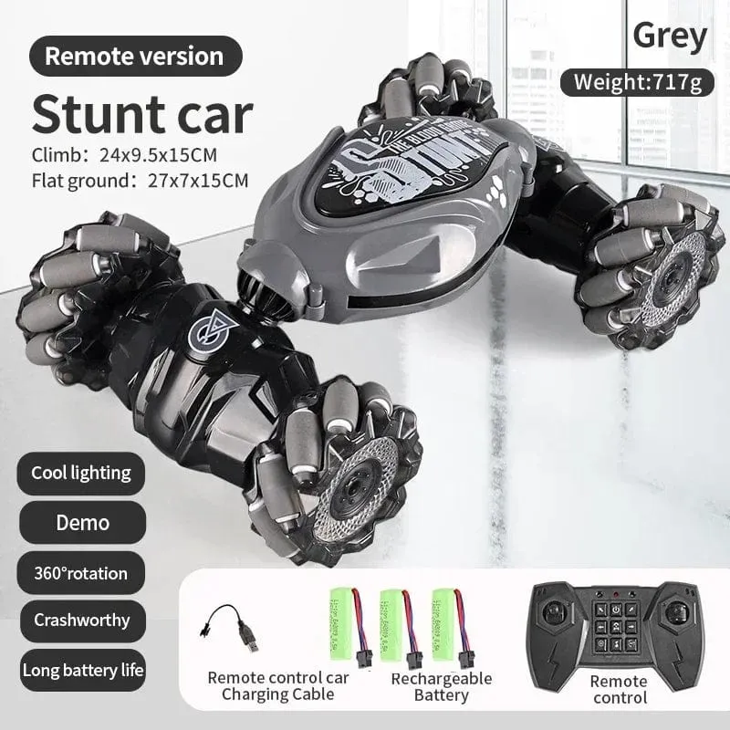4WD 1:16 Stunt-RC-Auto mit LED-Lichtgeste, Infrarot-Induktion, Twist-Klettern, ferngesteuertes Auto, Kindertagsspielzeug für Jungen