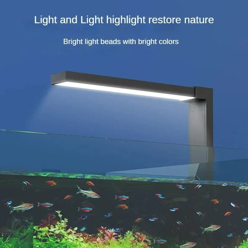 LED-Lampe für kleine Aquarien fächert Ihr Aquarium auf, Beleuchtung, Wasserpflanzenlampe, Algentanklampe, Fülllicht, wasserdichte Aquariumlampe