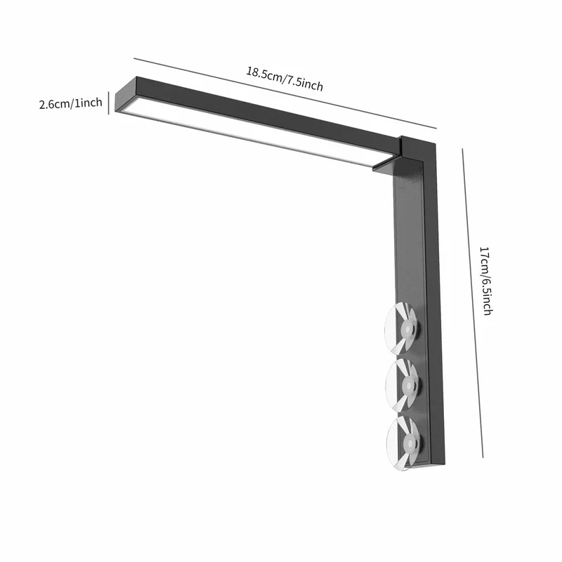 LED-Lampe für kleine Aquarien fächert Ihr Aquarium auf, Beleuchtung, Wasserpflanzenlampe, Algentanklampe, Fülllicht, wasserdichte Aquariumlampe