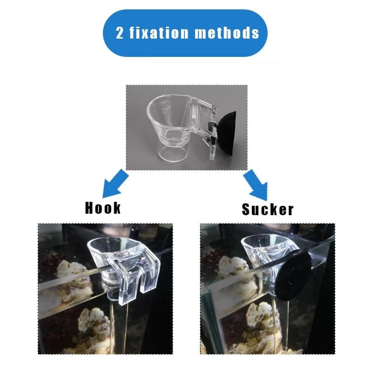 Acryl Feeder Tube Dish Transparent Aquarium Garnelen Schnecke Futter Feeder Bowl Fütterung Aquarium Zubehör Garnelen Feeder